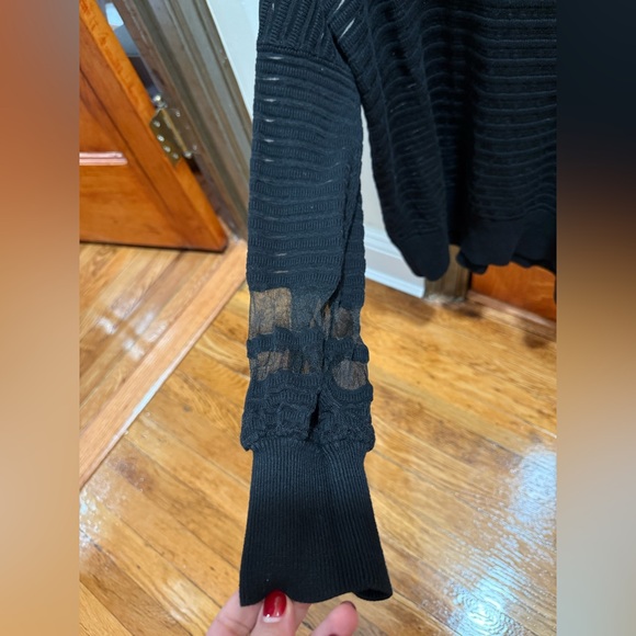French Connection M mesh striped sweater - Picture 4 of 5